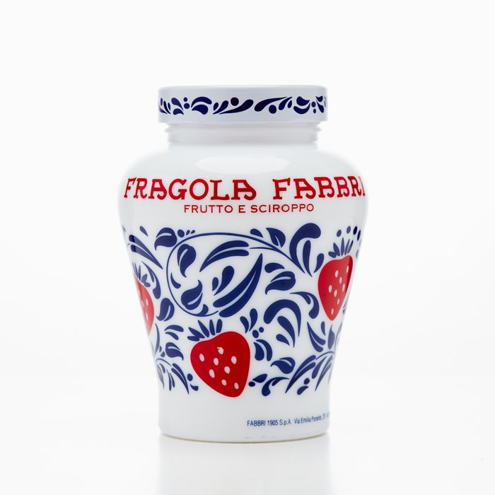 FABBRI Fragola Erdbeer 600g Opaline Vase