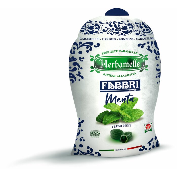 FABBRI Herbamelle Menta Bonbons 75g