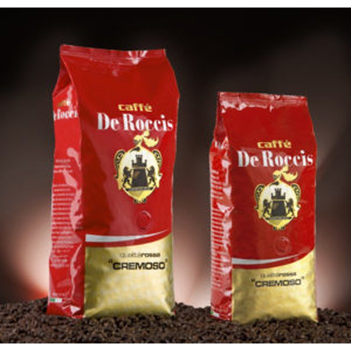 De Roccis Qualita Rossa Cremoso 1kg Bohne