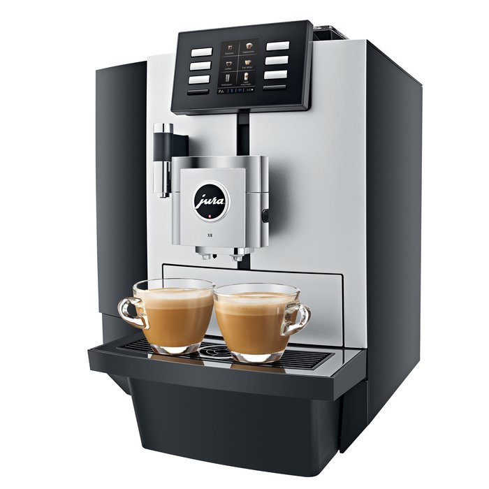 Jura X8 Platin Kaffeevollautomat für Büro/Gewerbe