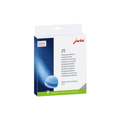 Jura 3-Phasen-Reinigungstabletten 25er Pack