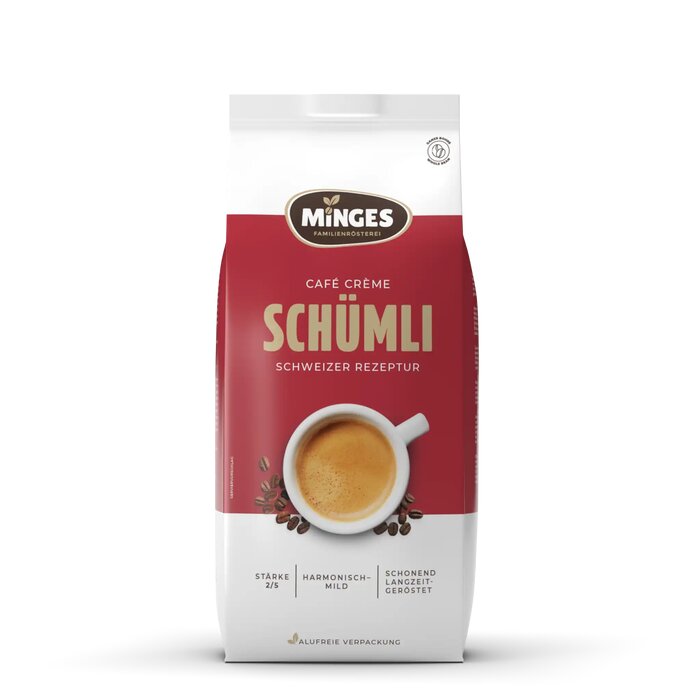 Minges Caf� Cr�me Sch�mli ganze Bohne 1KG