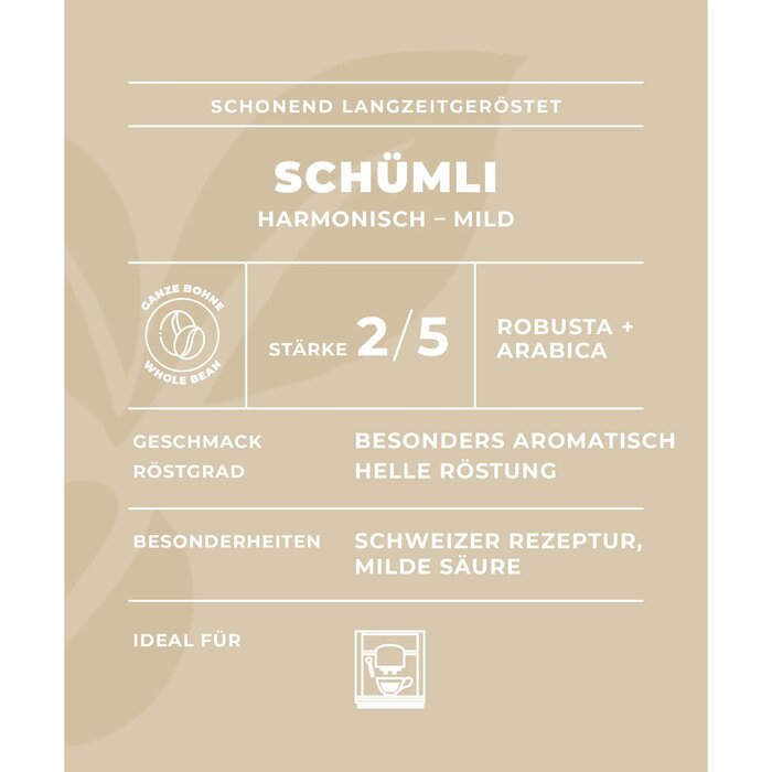 Minges Caf� Cr�me Sch�mli ganze Bohne 1KG