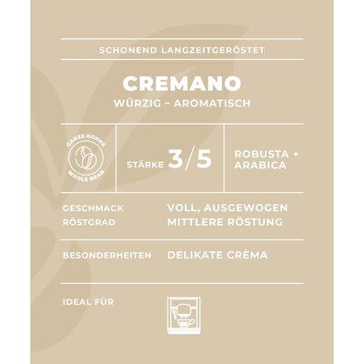 Minges Caffé Cremano 1kg Bohne