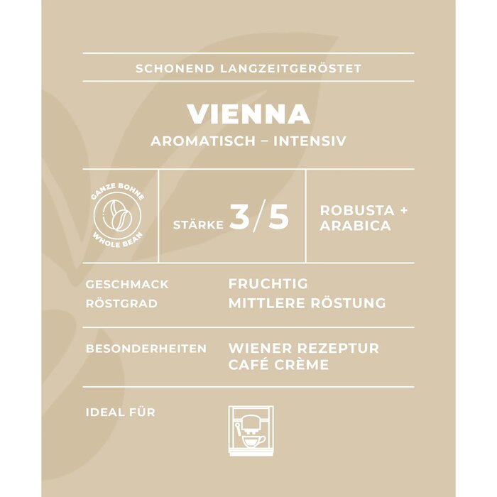 Minges Caf� Cr�me VIENNA 1kg Bohne