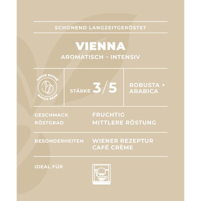 Minges Café Créme VIENNA 1kg Bohne